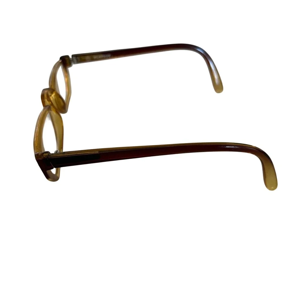 Vintage Playboy Eyeglass Frames 4547 Austria Half Frame Brown‎ 51-23